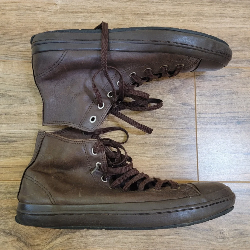 Converse brown leather, size US 10 - Picture 9 of 14